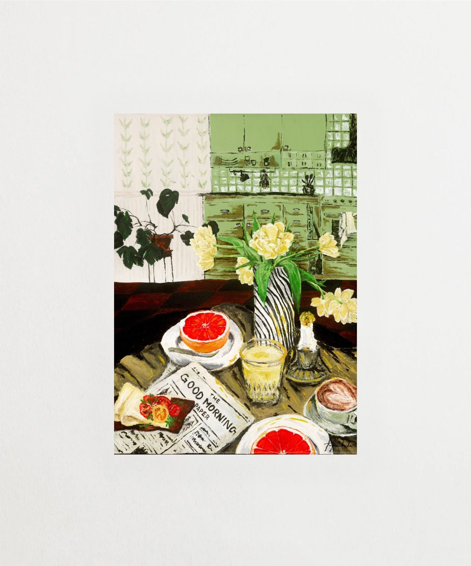 額装品/Good morning/フンデルトヴァッサー/ポスター/インテリア Good Morning Poster | Colorful Wall Art | FrenzyFrame