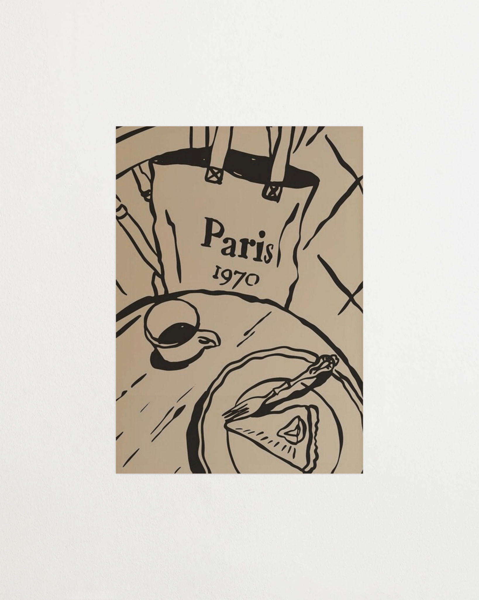 PARISポスターとヴィンテージフレーム Paris 1970 Vintage Poster | FrenzyFrame