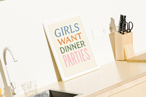 Girls Want Dinner Parties - FrenzyFrame
