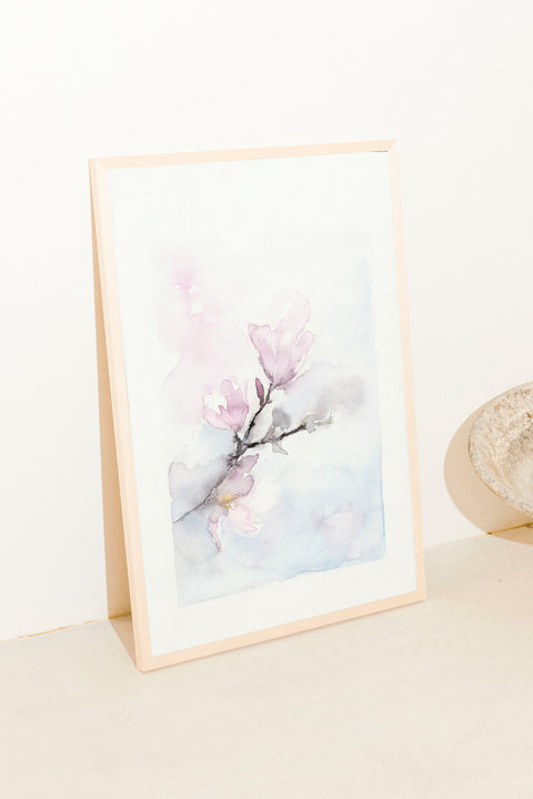 Abstract poster visad med valfri ram i hemmamiljö – FrenzyFrame