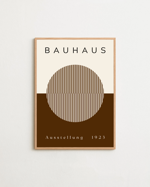 Bauhaus Eclipse poster på vägg, visad med valfri ram – FrenzyFrame