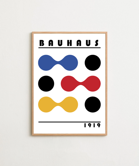Bauhaus Play poster visad med valfri ram – FrenzyFrame