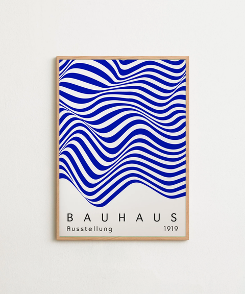 Bauhaus Waveform poster visad med valfri ram – FrenzyFrame