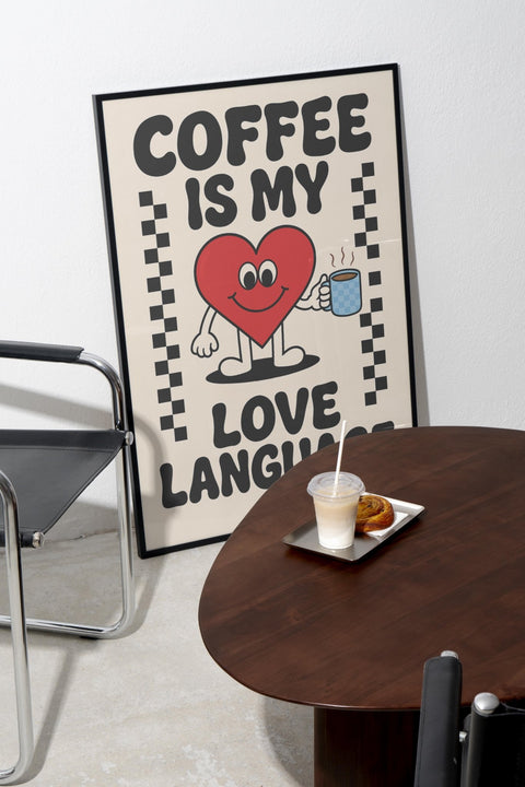 Brew Baby Brew poster visad med valfri ram – FrenzyFrame
