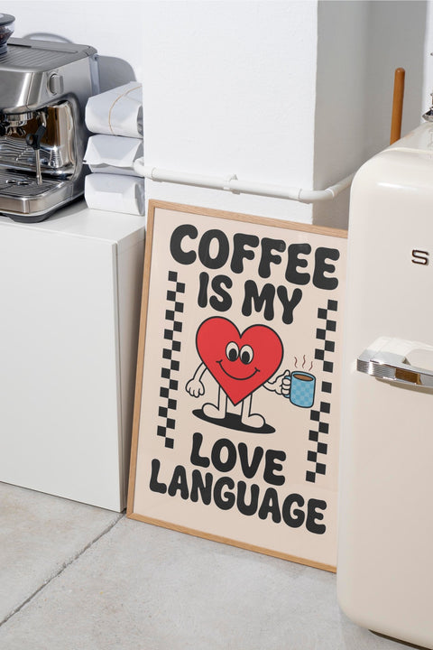Brew Baby Brew poster visad med ram som tillval - FrenzyFrame
