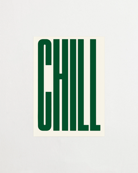 CHILL No.3 poster med abstrakt motiv – FrenzyFrame