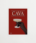 Cava poster med elegant vinglas och bubblor – FrenzyFrame