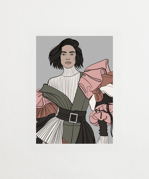 Celeste poster med abstrakt motiv – FrenzyFrame
