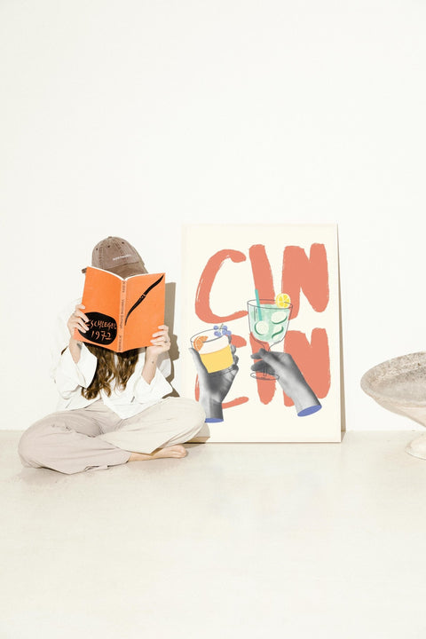 Cin Cin Club poster visad med valmöjlighet till ram – FrenzyFrame