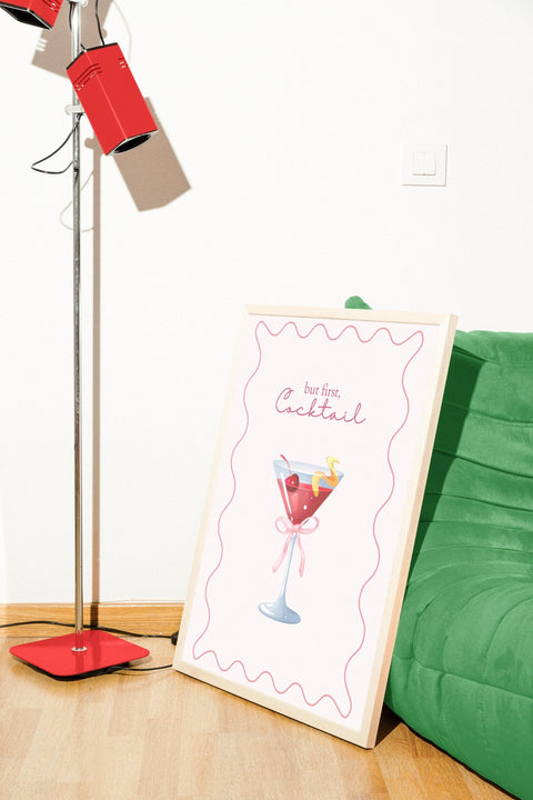 Cocktail Crush poster visad med valmöjlighet för ram – FrenzyFrame