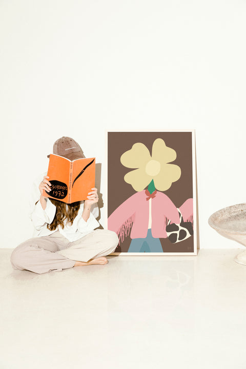 Cowgirl poster i miljö med valfri ram – FrenzyFrame