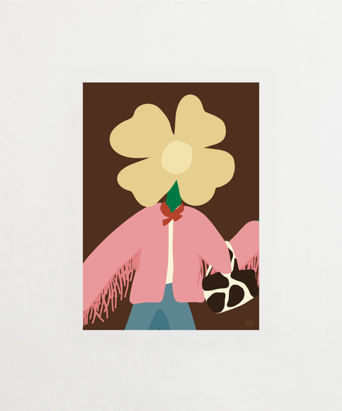 Cowgirl poster med western-inspirerad illustration – FrenzyFrame