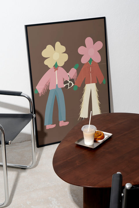Cowgirls poster i miljöbild med valfri ram – FrenzyFrame