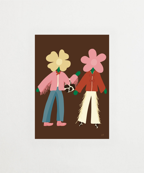 Cowgirls poster med illustration av cowgirls – FrenzyFrame