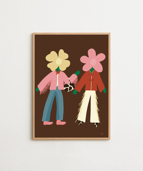 Cowgirls poster visad med valfri ram – FrenzyFrame