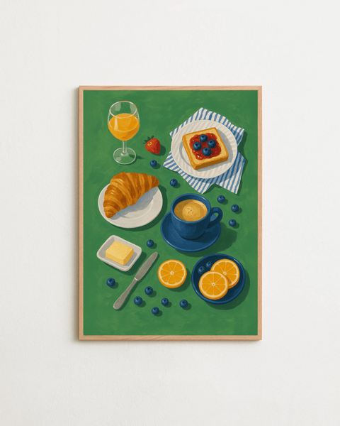 Crème de la Croissant poster visad med valfri ram – FrenzyFrame