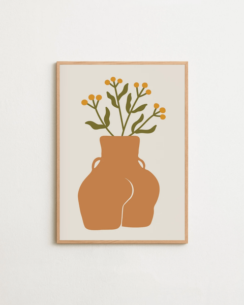 Curvy Nature poster visad med valfri ram – FrenzyFrame