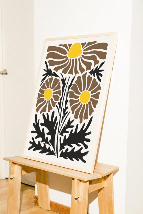 Daisy Groove poster på vägg med valfri ram – FrenzyFrame