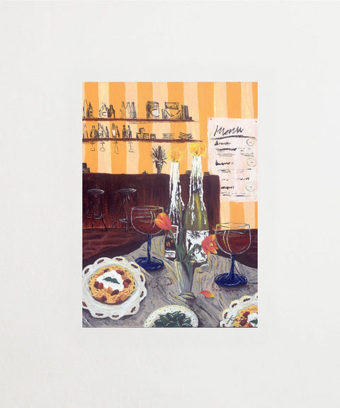 Dejtkväll poster med illustration – FrenzyFrame