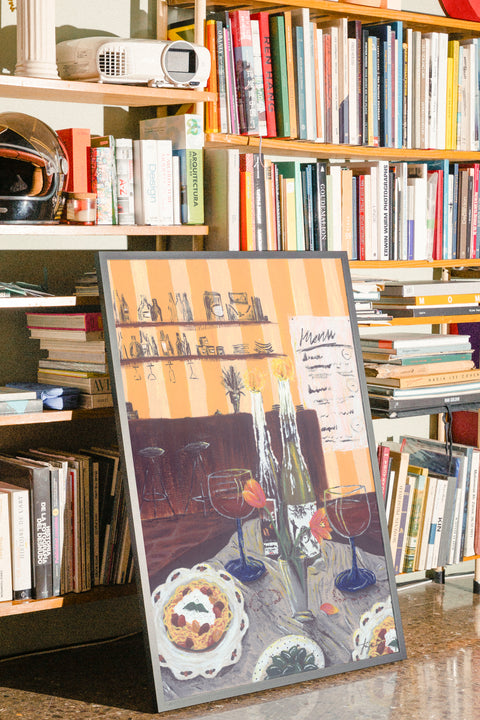 Dejtkväll poster visad med ram som tillval – FrenzyFrame