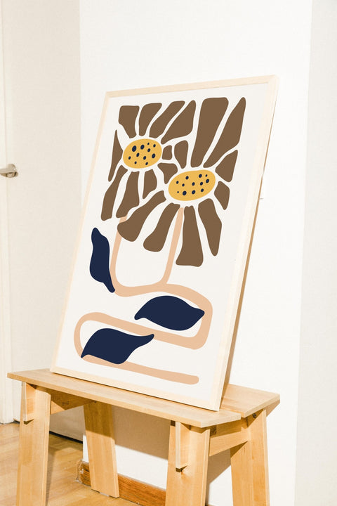 Desert Daisies poster visad med valfri ram – FrenzyFrame
