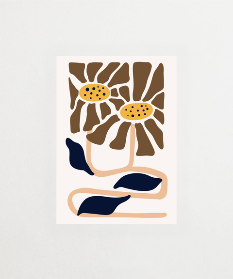 Desert Daisies poster med blommotiv – FrenzyFrame