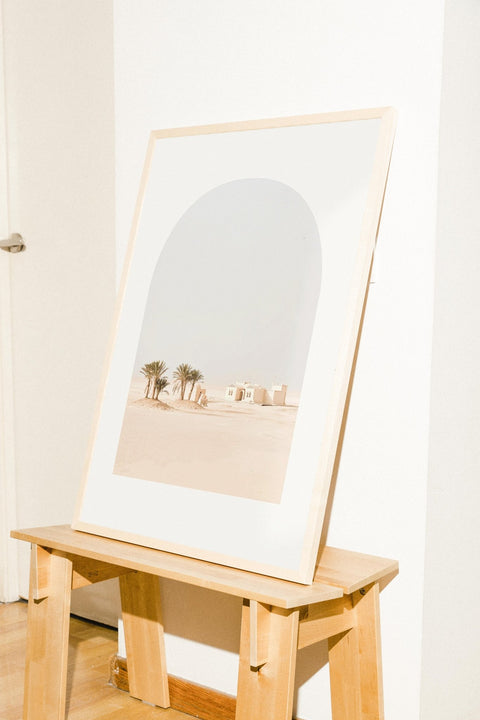 Desert Frame poster visad med vald ram – FrenzyFrame