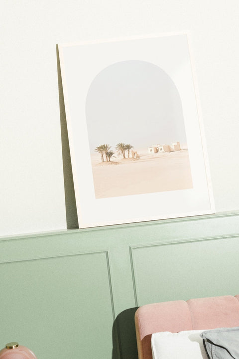 Desert Frame poster visad med ram som tillval i miljö – FrenzyFrame