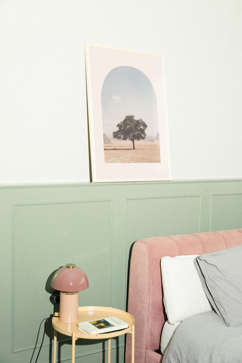 Desert Soul poster visad med vald ram i miljöbild – FrenzyFrame