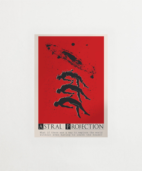 Exit the Flesh poster med mörk illustration – FrenzyFrame