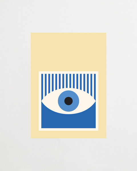 Eye Contact poster med abstrakt ögenmotiv – FrenzyFrame