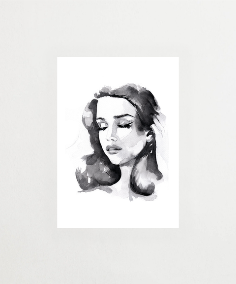 Feminity poster med abstrakt illustration – FrenzyFrame