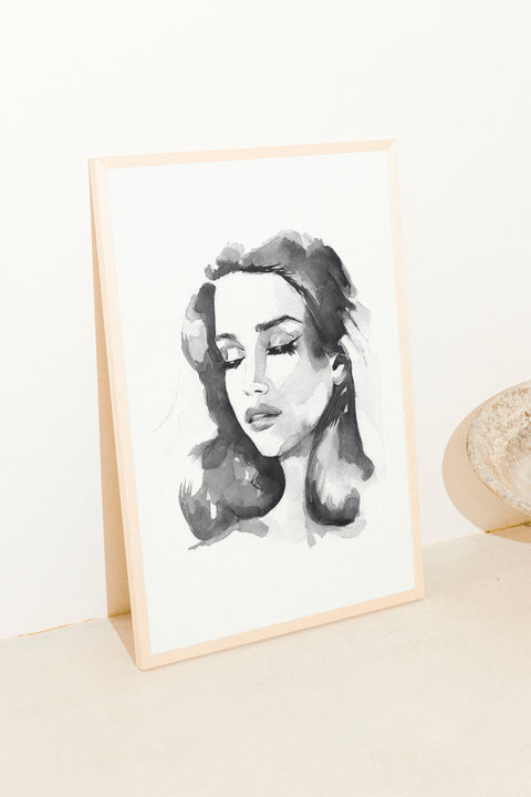 Feminity poster visad med valfri ram i hemmet – FrenzyFrame