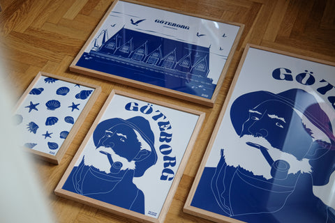 Feskekörka poster visad med ram som tillval – FrenzyFrame