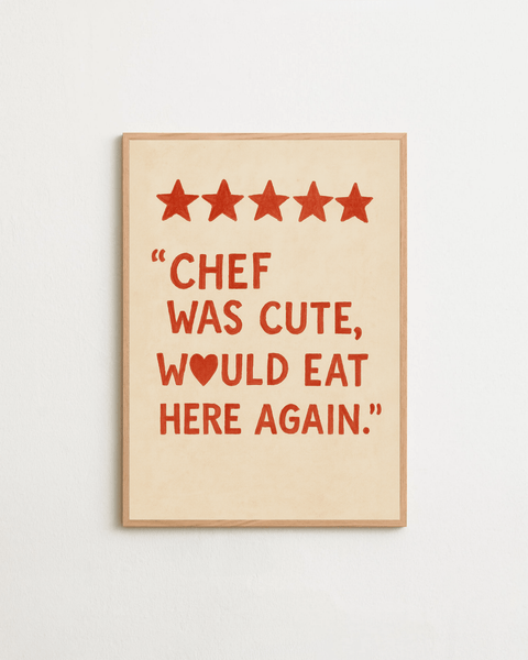 Five Stars, One Crush poster med valmöjlig ram – FrenzyFrame
