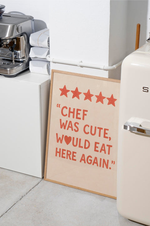 Five Stars, One Crush poster visad med ram som tillval – FrenzyFrame