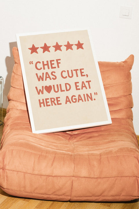 Five Stars, One Crush poster från FrenzyFrame visad med valfri ram i miljö