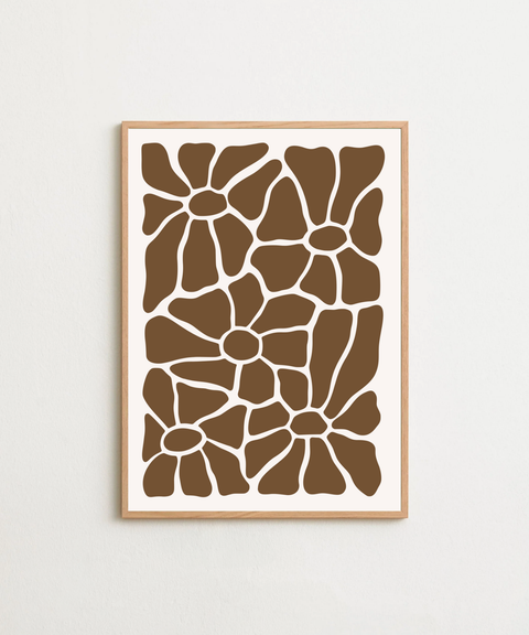 Flora Flow poster visad med valfri ram – FrenzyFrame