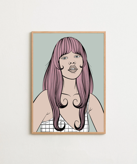Florence poster visad med ram som tillval i en inredning – FrenzyFrame