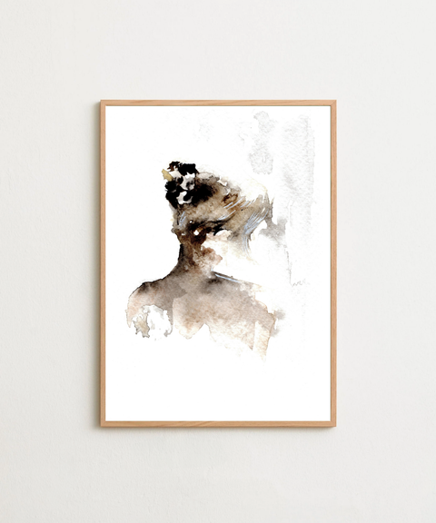 French Twist poster visad med ram som tillval i inredning – FrenzyFrame