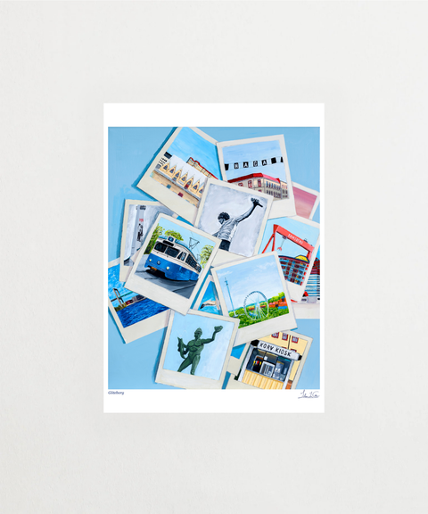 Göteborg poster med stadsvy – FrenzyFrame