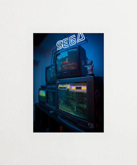 Game Over poster med retro-gaming motiv – FrenzyFrame