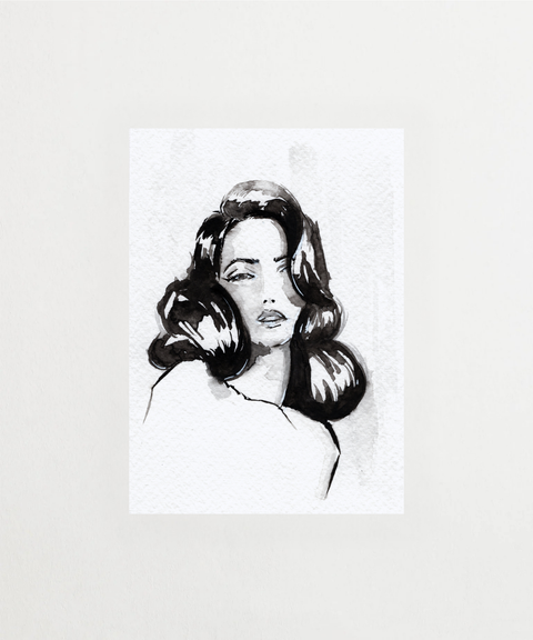 Poster Gaze med blick illustration – FrenzyFrame