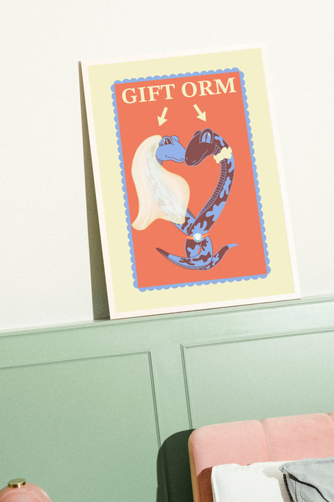 Gift orm poster visad med valfri ram – FrenzyFrame