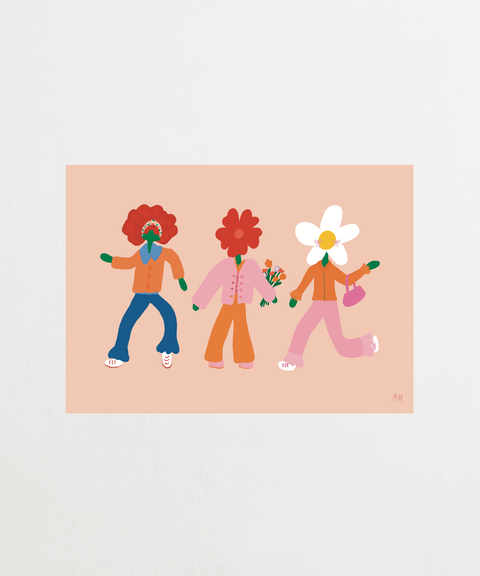 Good Vibes poster med positiv illustration – FrenzyFrame