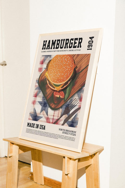 Hamburger 1904 poster visad med ram som tillval – FrenzyFrame