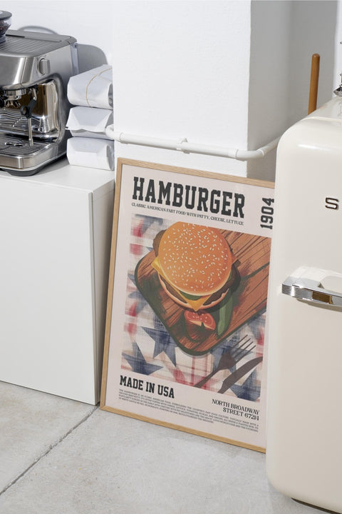 Hamburger 1904 poster visad med ram som tillval – FrenzyFrame