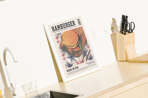 Hamburger 1904 poster visad med valfri ram – FrenzyFrame