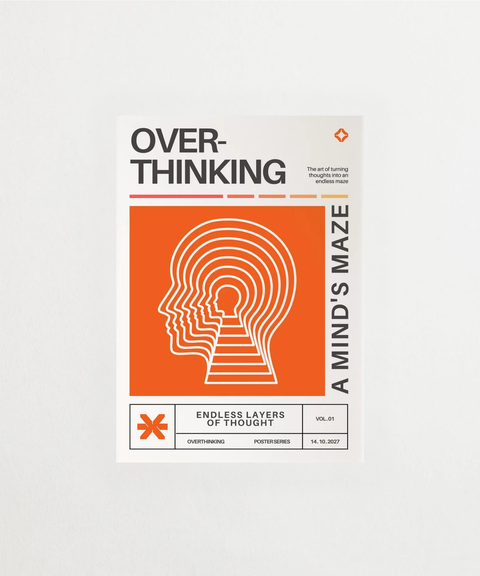Headspace Labyrinth poster med abstrakt labyrintmotiv – FrenzyFrame
