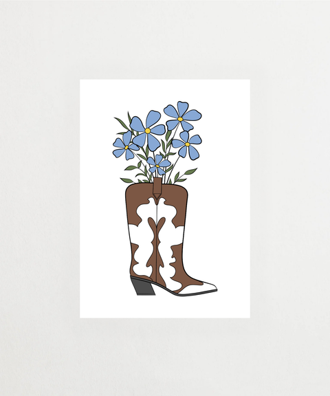 Howdy poster med cowboy-motiv – FrenzyFrame